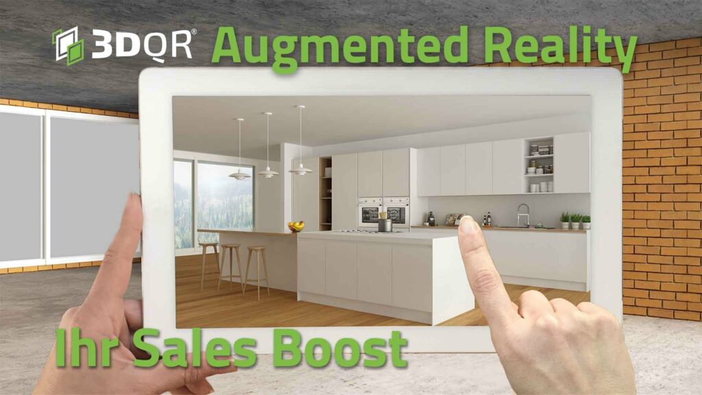 Augmented Reality sales preview of a kitchen