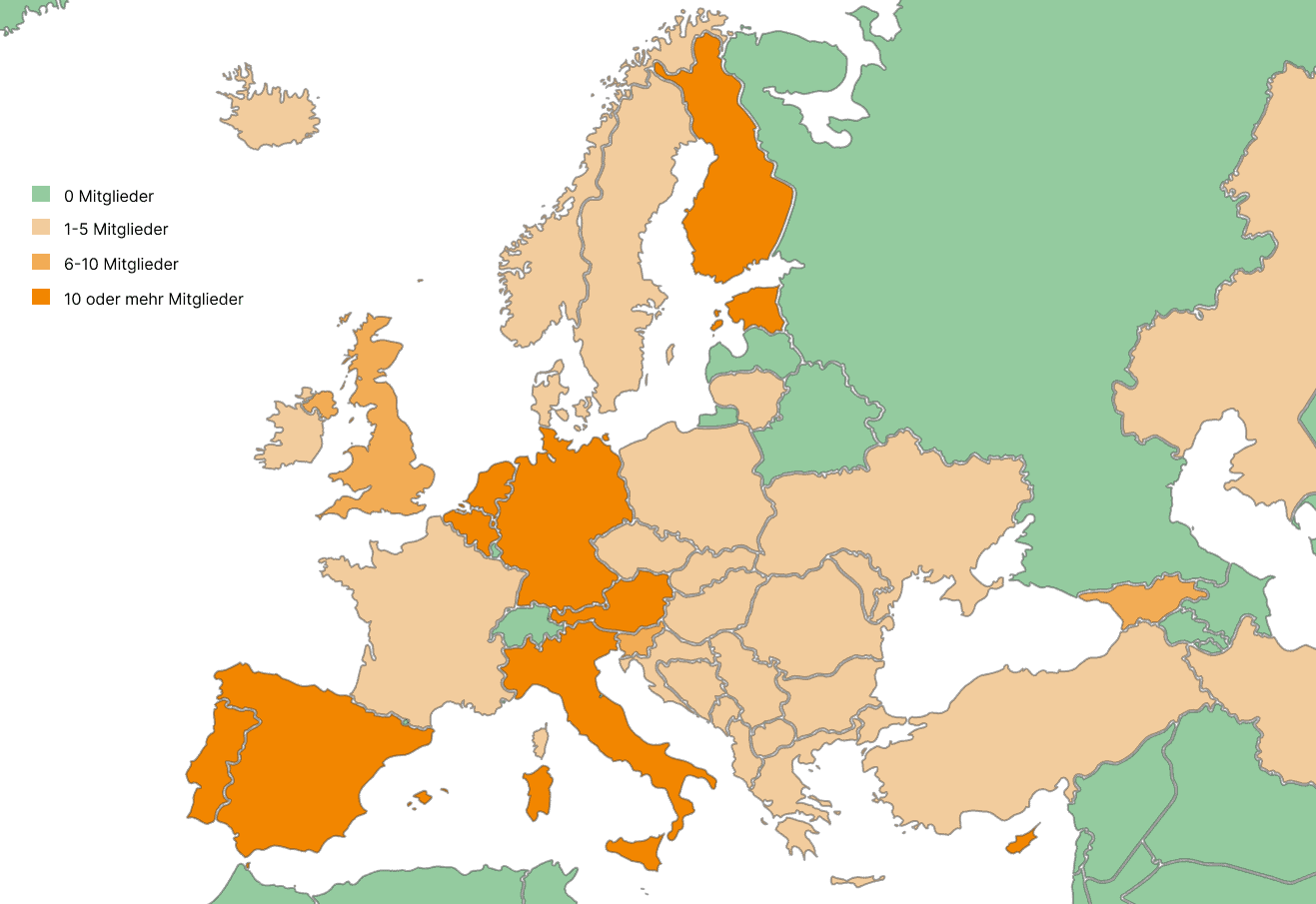 VAM Realities Mitglieder in Europa