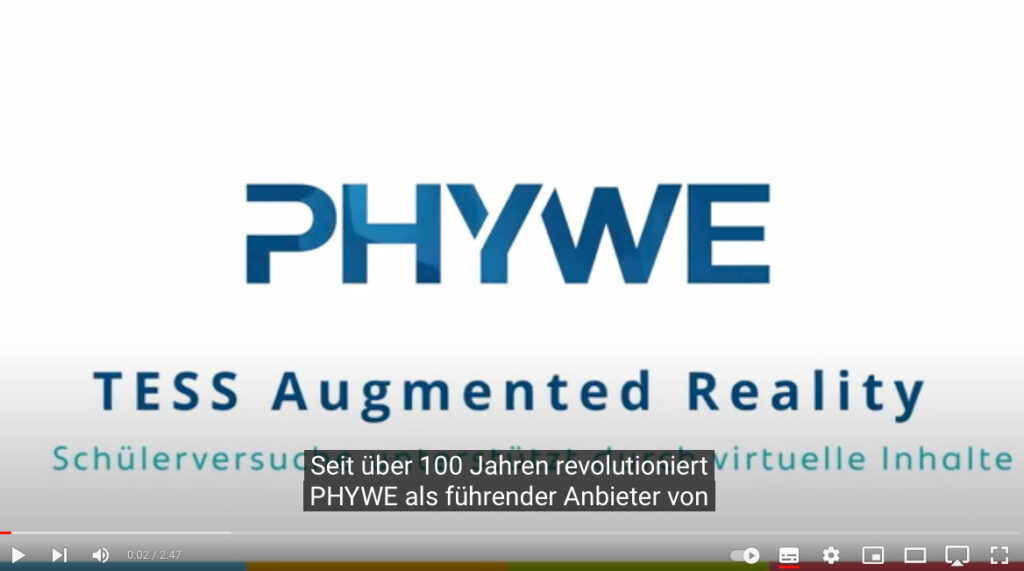 PHYWE nutzt Augmented Reality